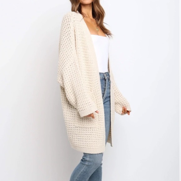 LEYONIE CARDIGAN - CREAM - Picture 2 of 9